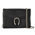 Dionysus Wallet On Chain, &pound;830, Handbags, Black, Leather, Front view